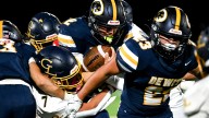 Watch DeWitt’s Traverse Moore rush for a TD vs. Grand Ledge