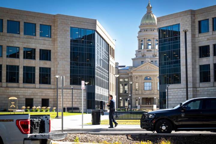 Wyoming Capitol bomb investigators focus on men seen in security video