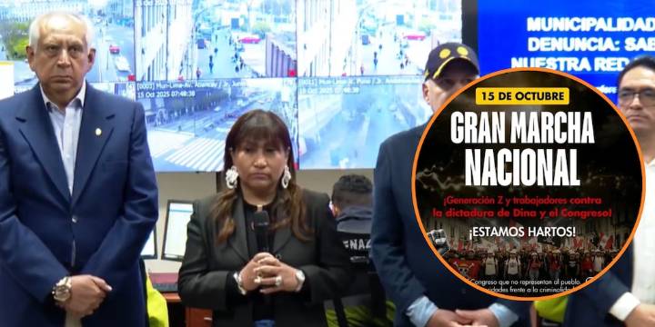 Marcha de hoy 15 de octubre: Municipalidad de Lima activa plan de seguridad ante anuncio de protestas