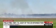Field fire: Hwy. 74, east of the 25 intersection