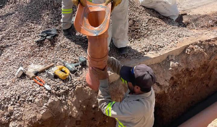 MIAA Beneficia a Vecinos de la Colonia España con Obra de Rehabilitación de Alcantarillado Sanitario