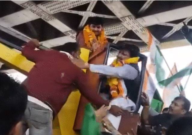BJP MP slaps crane operator during unity event, sparks outrage