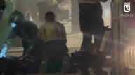 Los bomberos rescatan los cuerpos sin vida de los cuatro desaparecidos en el derrumbe de Madrid