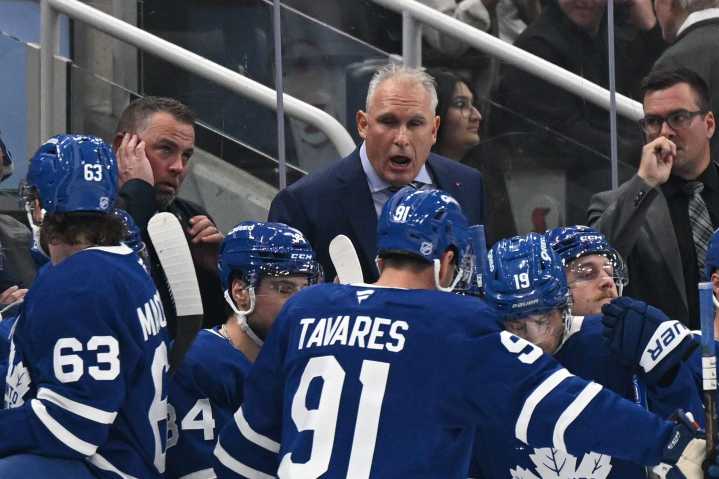 Toronto Maple Leafs coach Berube challenges top line to play better