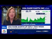 U.S. doesn’t just need rare earths imported, it needs its own supply chain: USA Rare Earth CEO