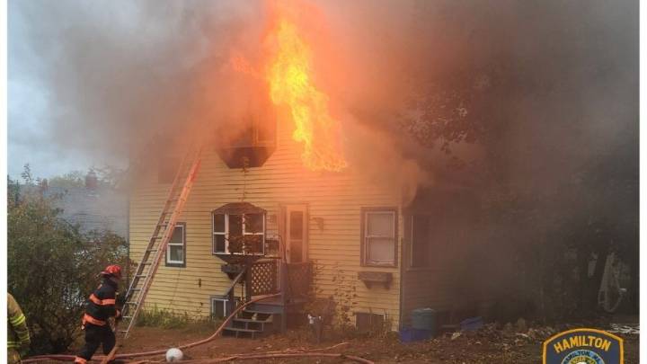 Hamilton MA house fire Sunday