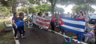 Bicicletada en Panamá demanda fin de bloqueo de EEUU a Cuba (+Foto)