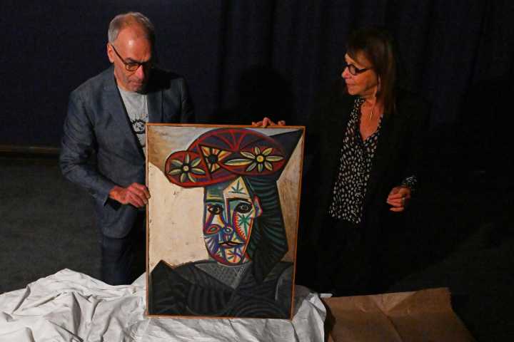 Picasso portrait of muse Dora Maar in vivid hat, long hidden from view, on auction in Paris
