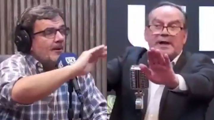 Escándalo en Uruguay: un conductor terminó a las piñas con un sindicalista en pleno streaming