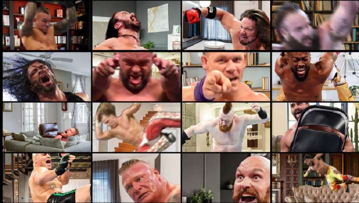 WWE Holds Massive Royal Rumble Event On Zoom