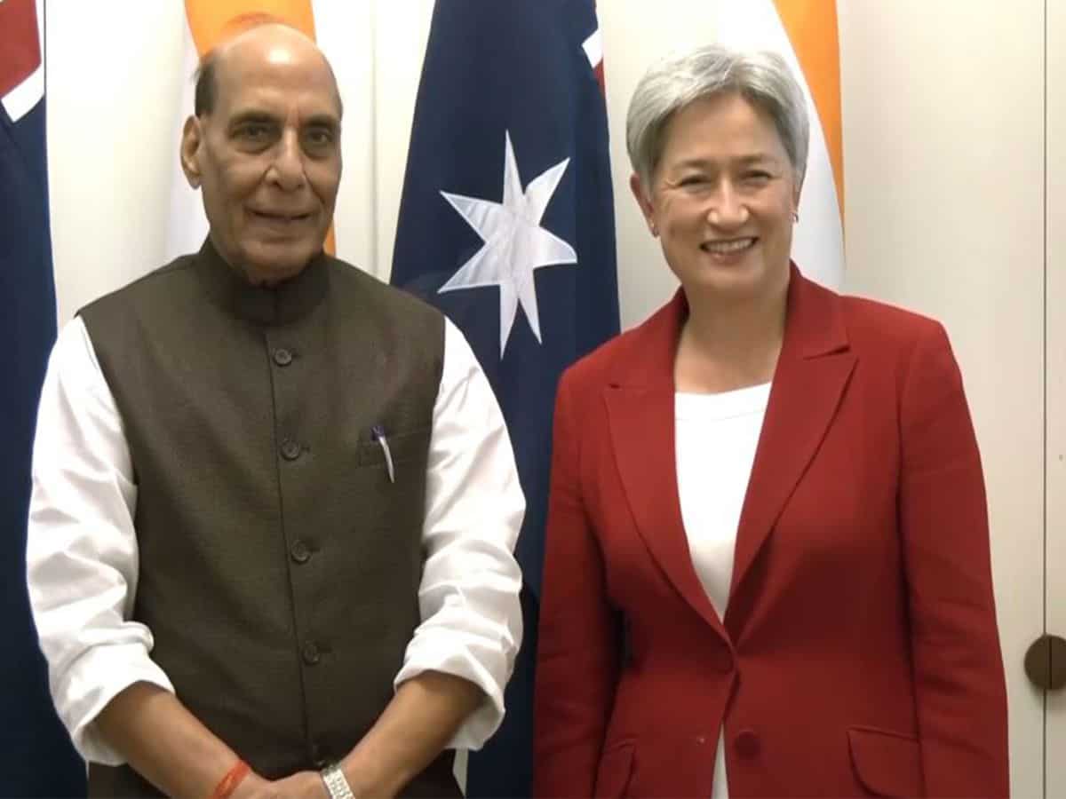 Rajnath Singh holds delegation-level talks with Australian FM Penny Wong