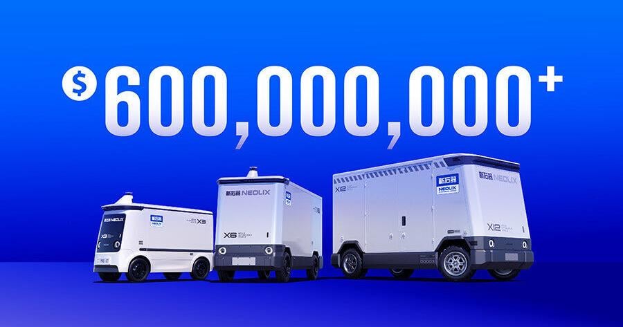 Neolix Raises US$600+ Million in Series D Funding, Setting New Record for Private Financing of China's Autonomous Driving Industry