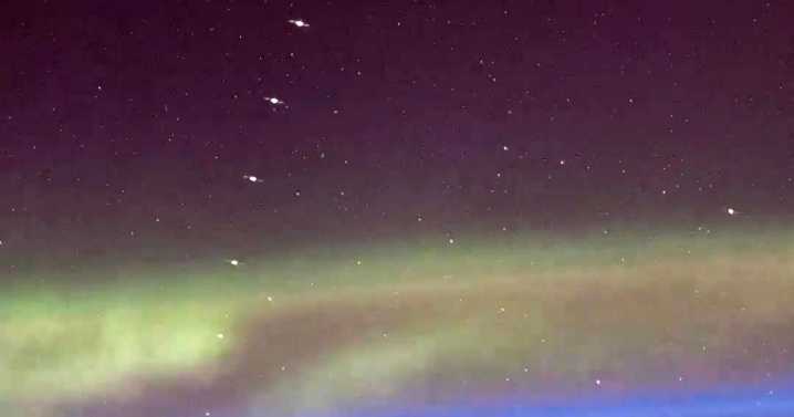 ‘Train’ of Elon Musk’s Starlink satellites captured in orbit