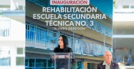 Rehabilita Gladyz Butanda 15 aulas de la Secundaria Técnica 3 en Morelia