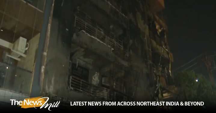 UP: Fire breaks out in residential building in Ghaziabad, officials say few people trapped