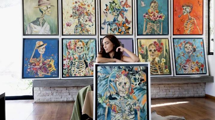 Sylvia Torres expone “Calaveras” en la galería perimetral del Parque de Morales