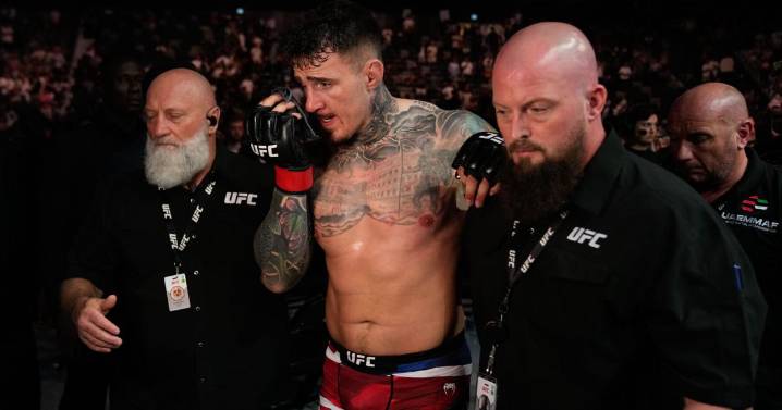 UFC 321 main event ruled a no-contest after Ciryl Gane accidental eye poke to champion Tom Aspinall