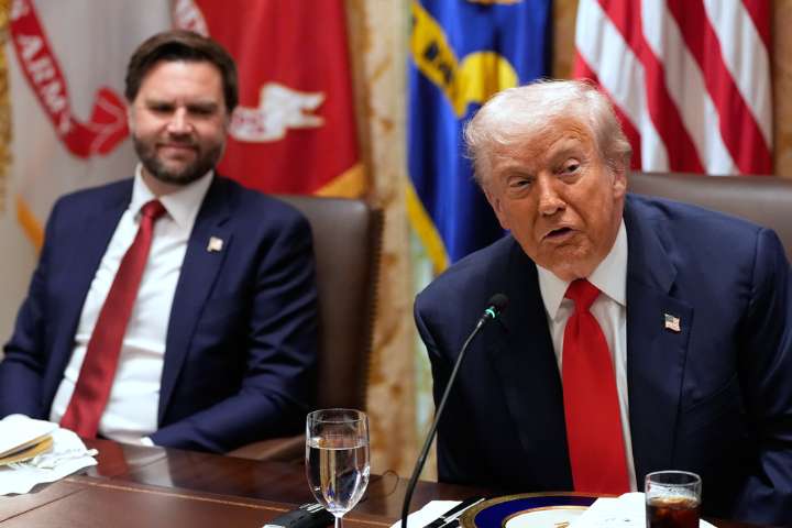 Trump slaps down ABC reporter after Stephanopoulos cuts off Vance