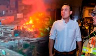 Emergencia en SJM: presidente José Jerí visita zona de incendio en Pamplona Alta