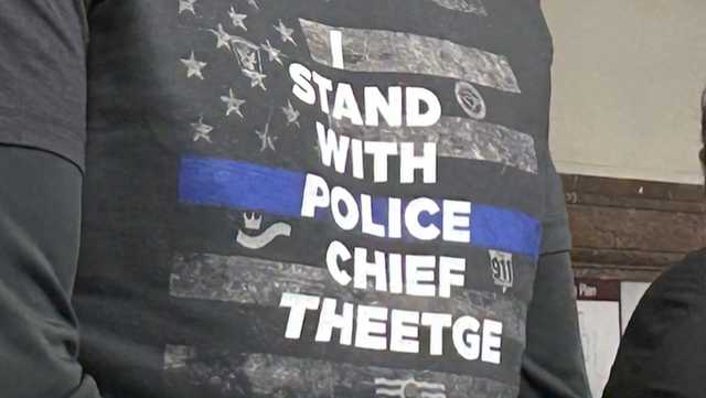 Family of Cincinnati police chief Theetge attends city council meeting in support