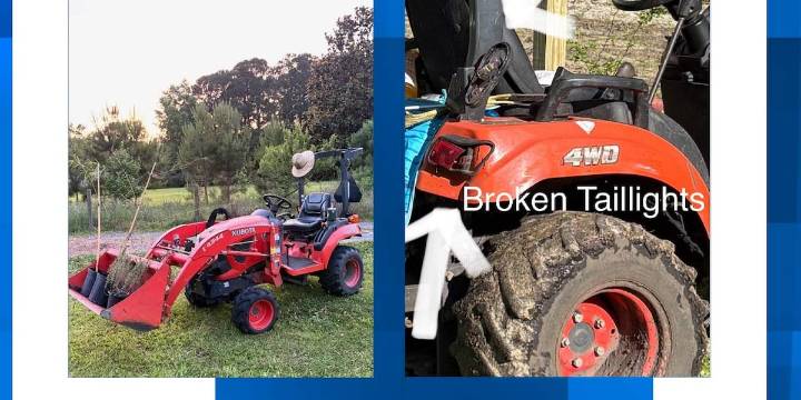 Charleston County deputies search for stolen tractor