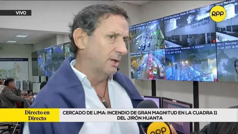 Reggiardo destacó que incendios en Lima "coinciden" con marcha de la Generación Z: "Es raro que sean accidentales el mismo día"