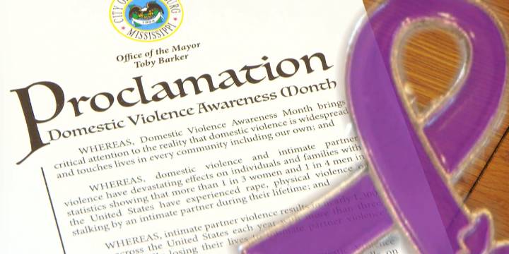 Hattiesburg leaders highlight support for survivors during Domestic Violence Awareness Month