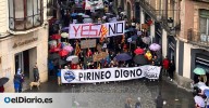 Más de 6.000 personas se manifiestan en Jaca y reclaman consultas ciudadanas "para decidir el futuro del Pirineo”