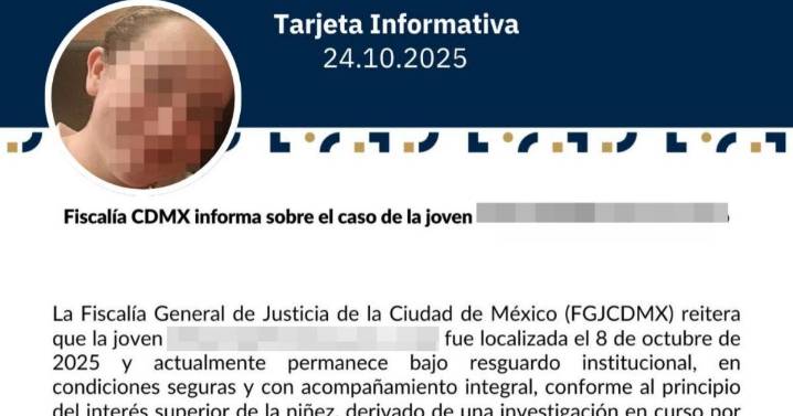 María Isabella 'N', de 16 años, permanece bajo resguardo institucional: FGJCDMX