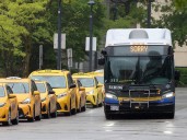 Surrey bus crash leaves pedestrian with life