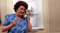 Dame Patricia Routledge kicks the bouquet at 96