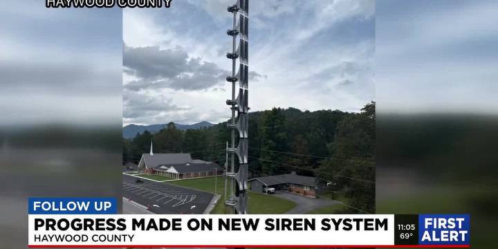 Installation of new emergency sirens progresses in Haywood Co.