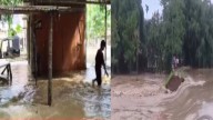 Severe flooding devastates Assam's Teok as Jhanji River breaches embankment
