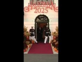 President Trump greeting kids at the White House for his Halloween event