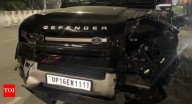 Land Rover Defender goes on rampage: SUV rams into 5 cars near Noida mall; driver in custody