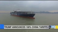 President Donald Trump announces 100% China tariffs