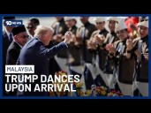 Trump Dances With Performers Upon Arrival In Malaysia