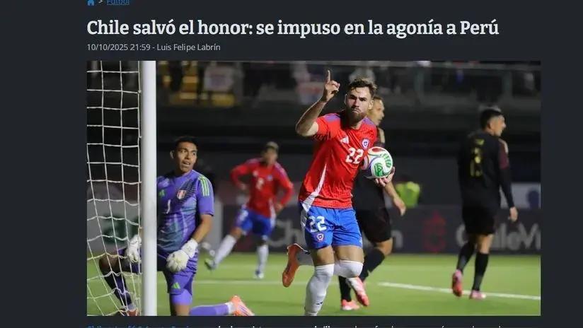 "Salvó el honor": así reaccionó la prensa chilena sobre el agónico triunfo de 'La Roja' ante Perú [FOTOS]