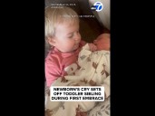 Newborn's cry sets off toddler sibling