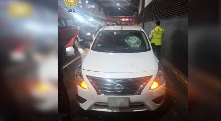 Policía es atropellado en inmediaciones del AICM; sospechoso es detenido