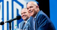 Brian Santiago reflects on first 6 months on the job, football team’s 7-0 start, expectations for No. 8 basketball team