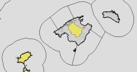 Baleares, la única comunidad en alerta amarilla por lluvias este fin de semana