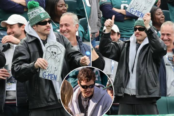 Pete Davidson mocks Giants as star's flip to Eagles fandom hits next level