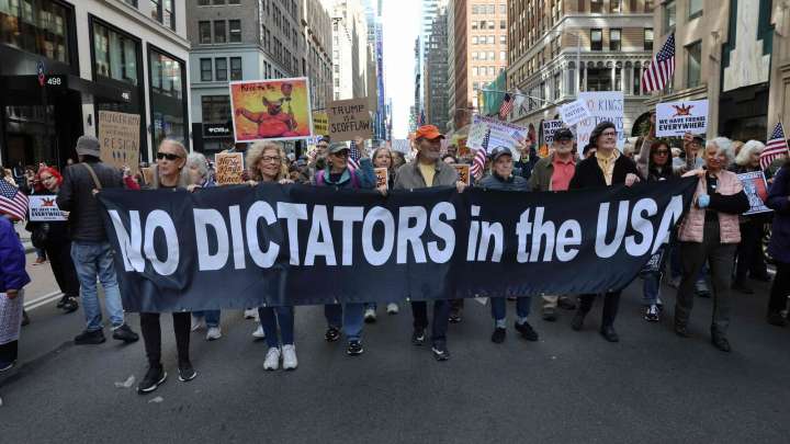 ‘No Kings’ mass protests against Trump’s policies begin