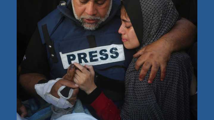 Journalists work in dire conditions to tell Gaza's story, knowing that could make them targets