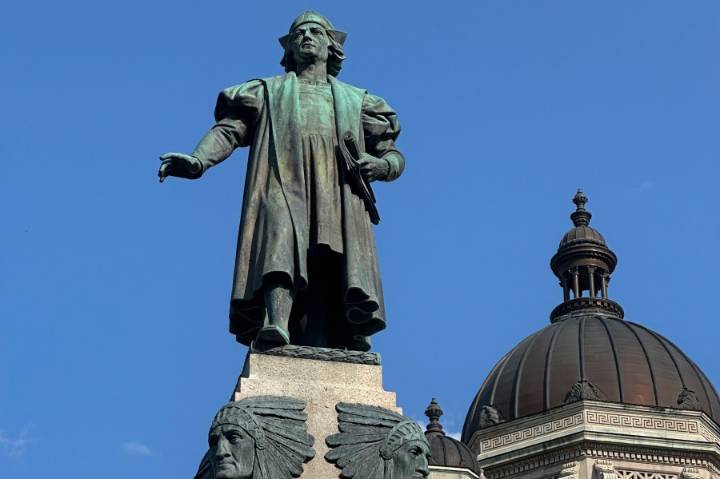 A sacred lake, a Columbus statue, and an Indigenous people's long struggle for land