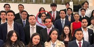 Jesús Ernesto, hijo menor de AMLO, participa en evento del Senado de la República