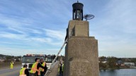 Pennsylvania Rescuers Rush To Action After Animal Slips Off Bridge Pier Into The River
