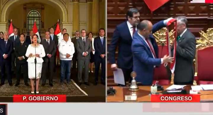 Dina Boluarte fue sacada del aire y no terminó su mensaje a la Nación: Sesión del Congreso tomó su lugar