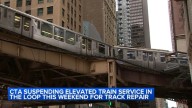 Chicago CTA riders brace for weekend work halting of trains on elevated Loop tracks on Brown, Green, Orange and Pink lines